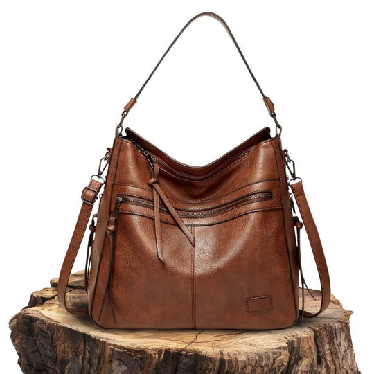 Annikas Elegante Reißverschluss-Tasche | Schultertasche