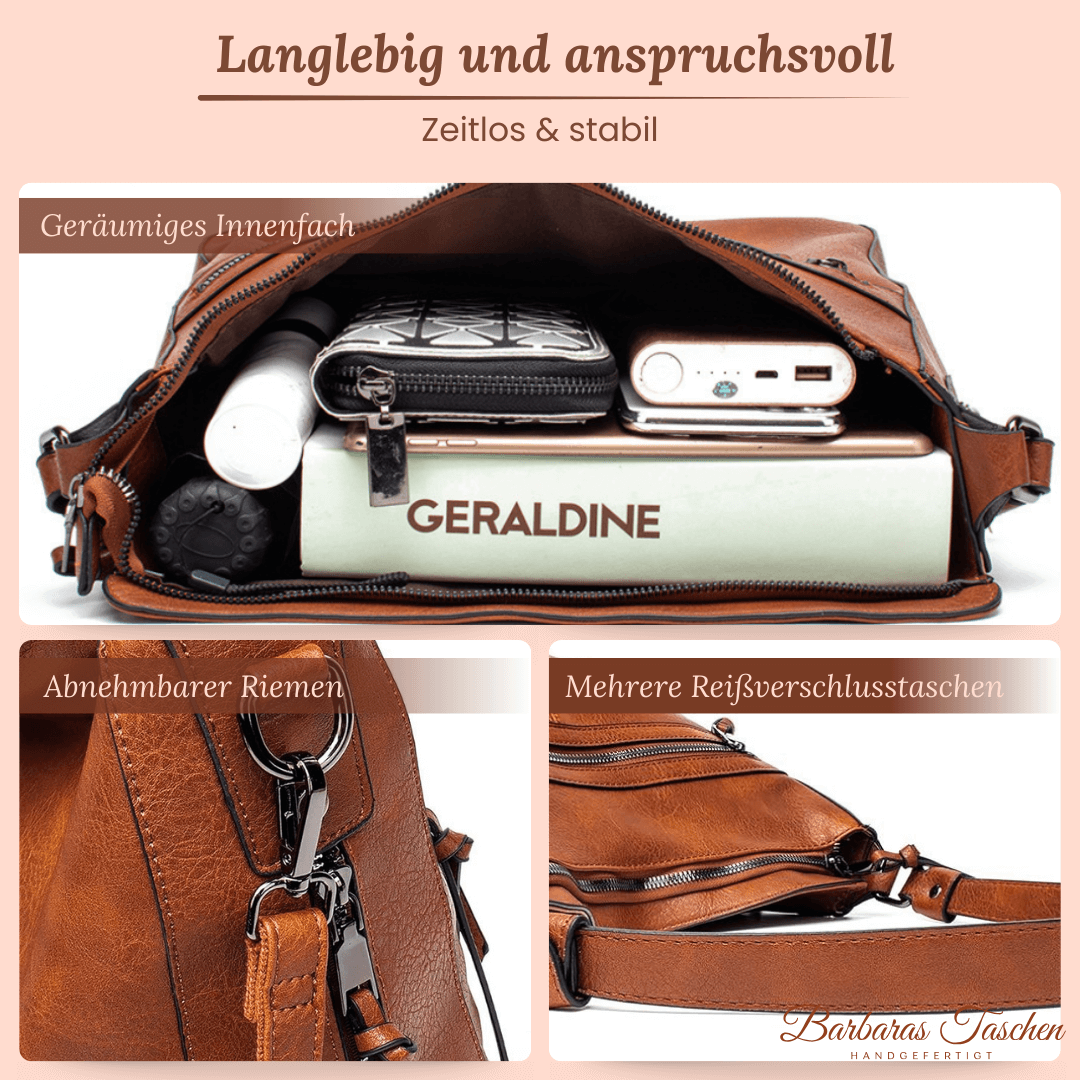 Annikas Elegante Reißverschluss-Tasche | Schultertasche
