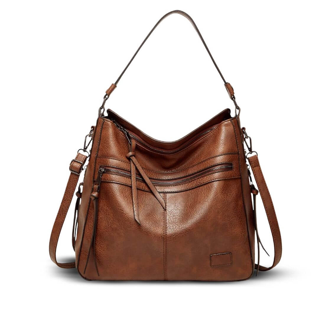 Annikas Elegante Reißverschluss-Tasche | Schultertasche
