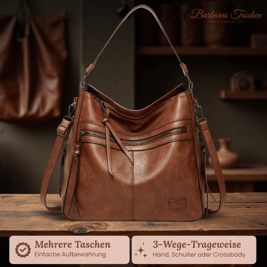 Annikas Elegante Reißverschluss-Tasche | Schultertasche