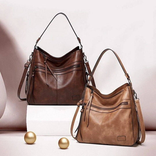 Annikas Elegante Reißverschluss-Tasche | Schultertasche
