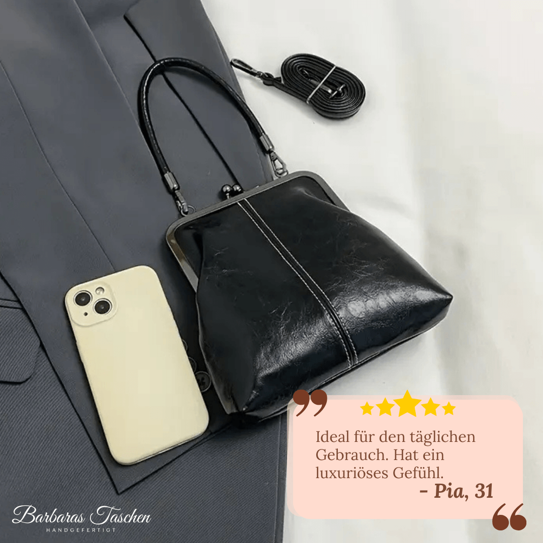 Carlas Zeitlose Bügelverschluss-Tasche  |  Vintage-Handtasche