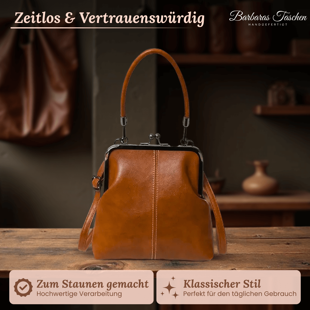 Carlas Zeitlose Bügelverschluss-Tasche  |  Vintage-Handtasche