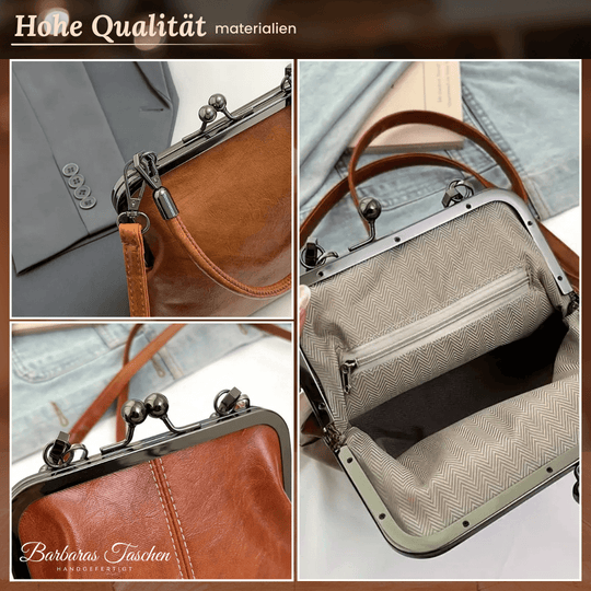 Carlas Zeitlose Bügelverschluss-Tasche  |  Vintage-Handtasche
