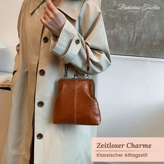 Carlas Zeitlose Bügelverschluss-Tasche  |  Vintage-Handtasche