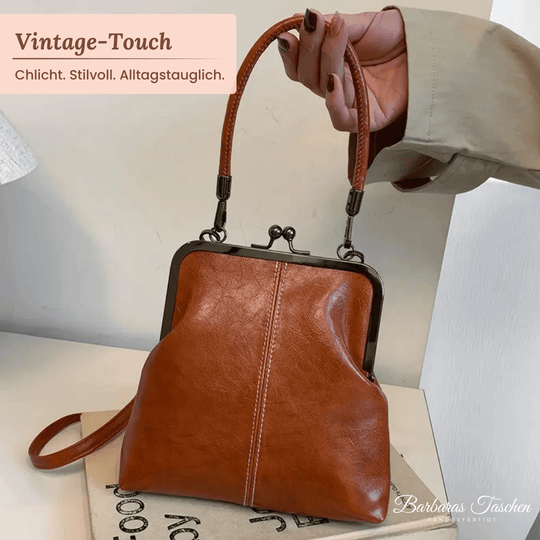 Carlas Zeitlose Bügelverschluss-Tasche  |  Vintage-Handtasche