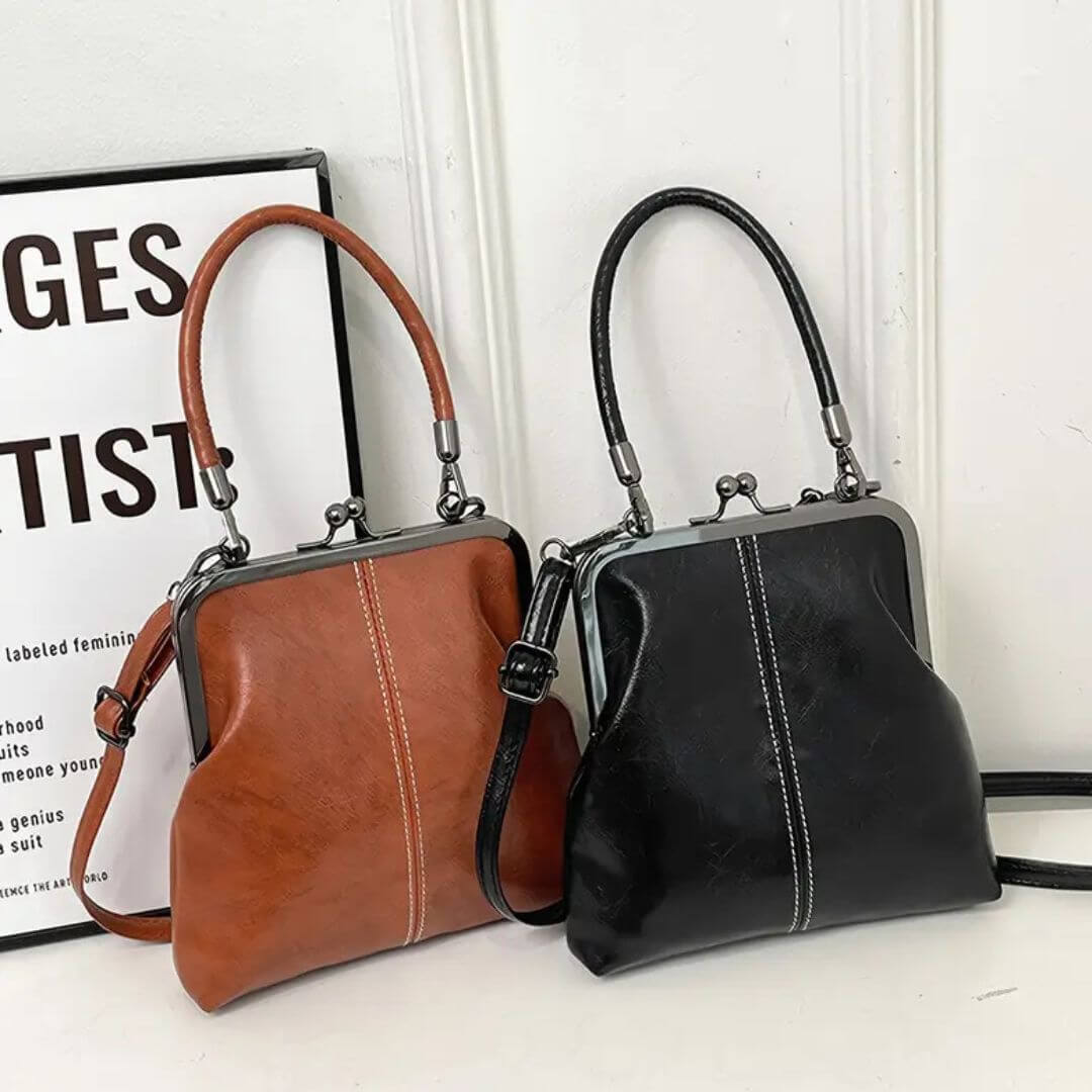 Carlas Zeitlose Bügelverschluss-Tasche  |  Vintage-Handtasche