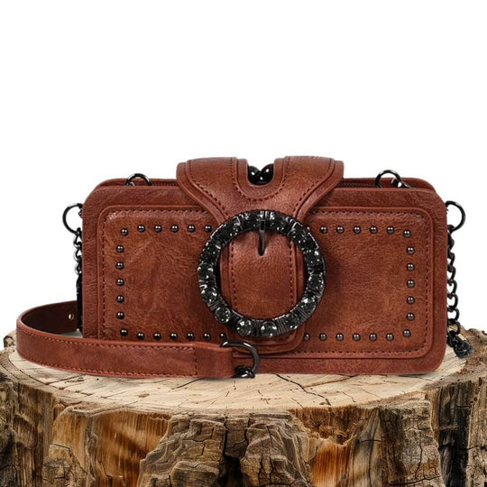 Romys Nieten-Muse | Mini-Crossbody-Tasche