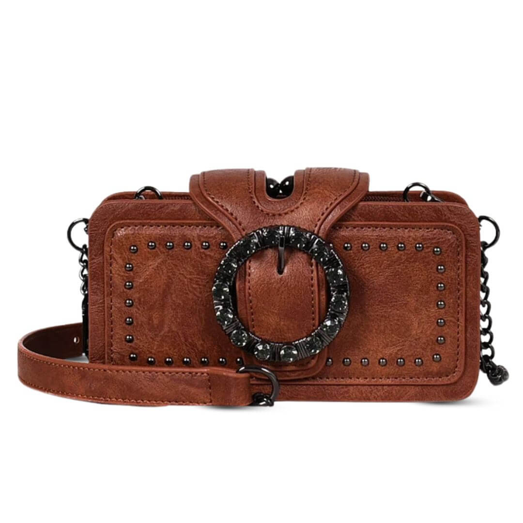 Romys Nieten-Muse | Mini-Crossbody-Tasche