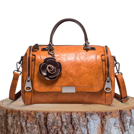 Renates Elegante Barrel-Tasche  |  Satchel-Handtasche