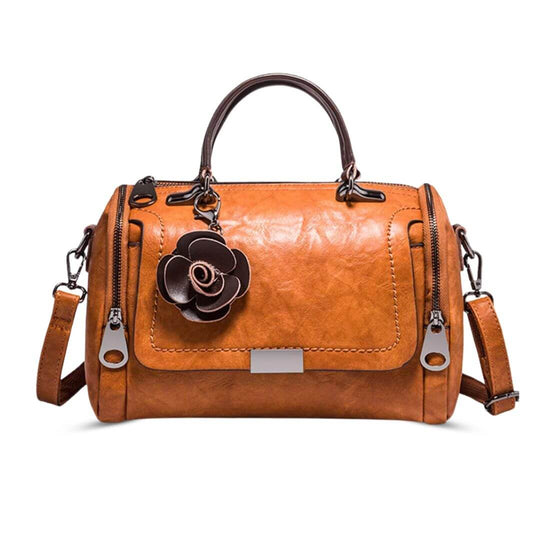 Renates Elegante Barrel-Tasche  |  Satchel-Handtasche