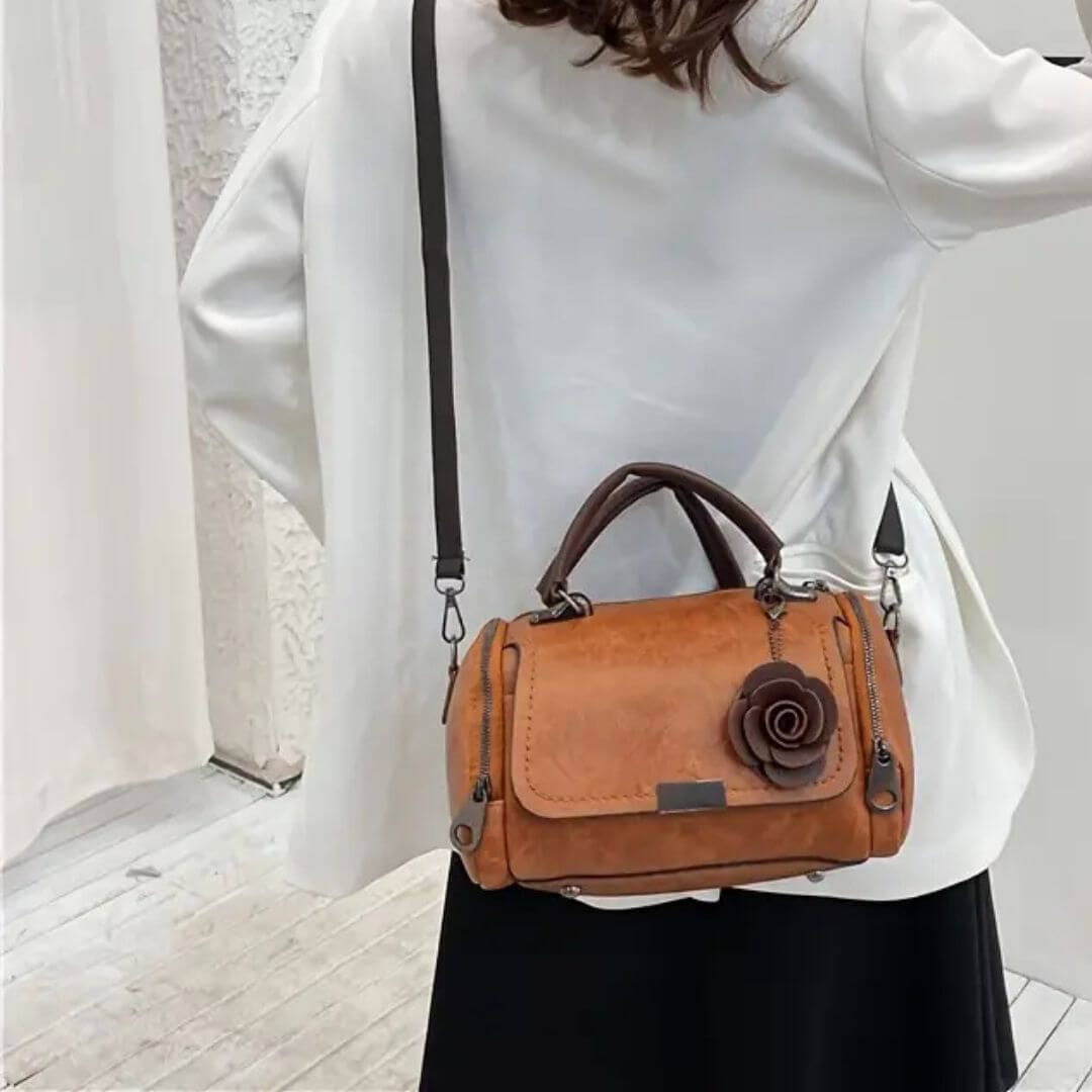 Renates Elegante Barrel-Tasche  |  Satchel-Handtasche