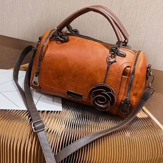 Renates Elegante Barrel-Tasche  |  Satchel-Handtasche
